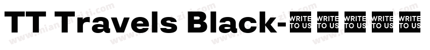 TT Travels Black字体转换